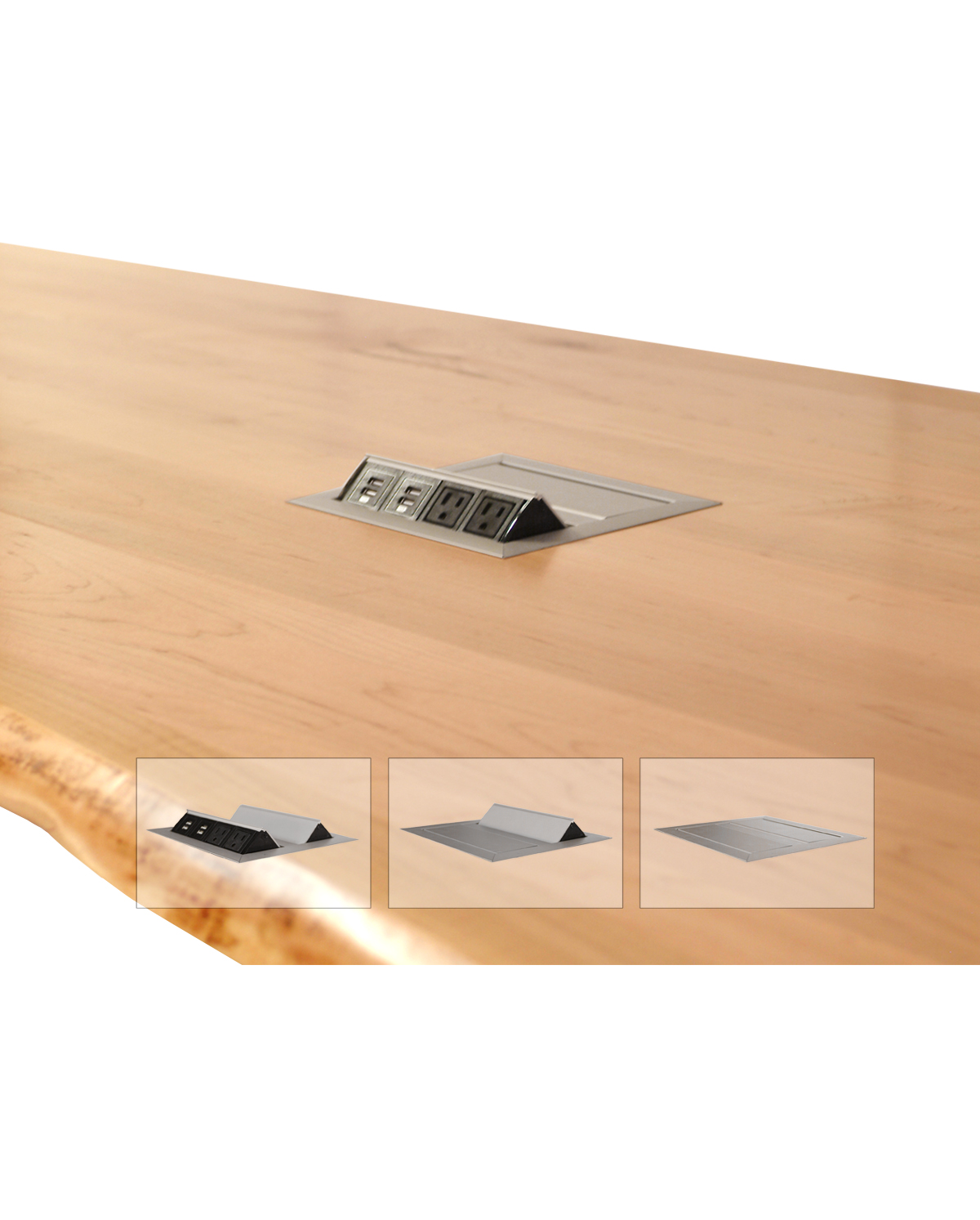 Custom Maple Live Edge Table - Image 2