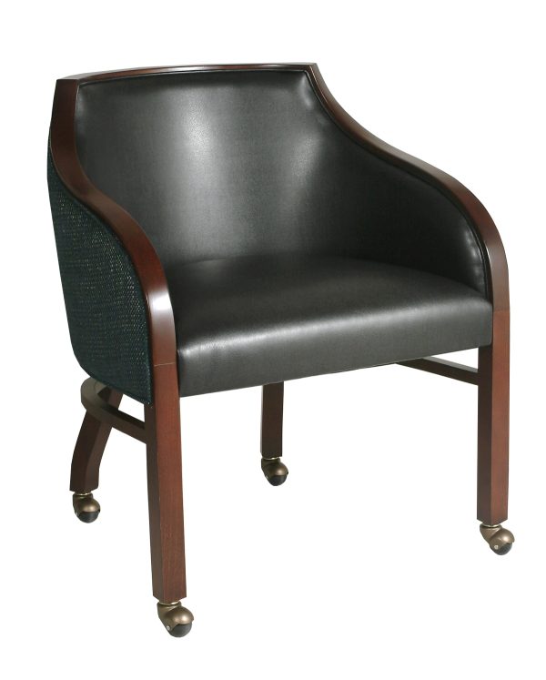 Custom Deco Arm Chair With Casters