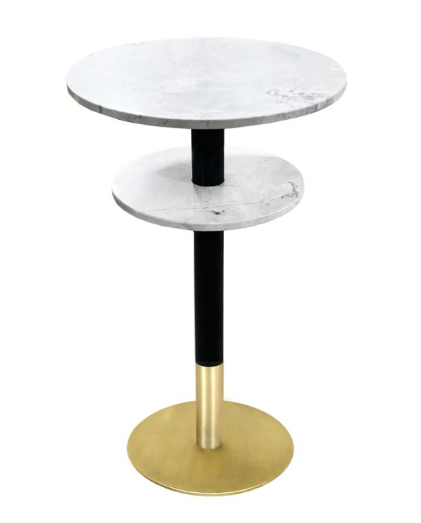 Calacatta Marble two-tiered ADA bar table